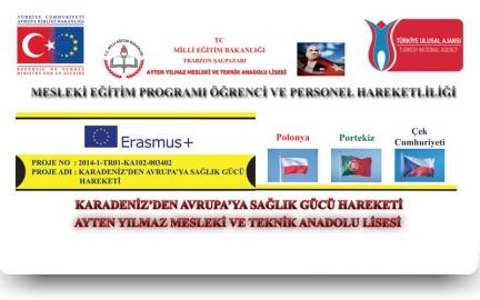 ŞALPAZARI AYTEN YILMAZ MESLEKİ VE TEKNİK ANADOLU LİSESİ AVRUPA´YA AÇILIYOR