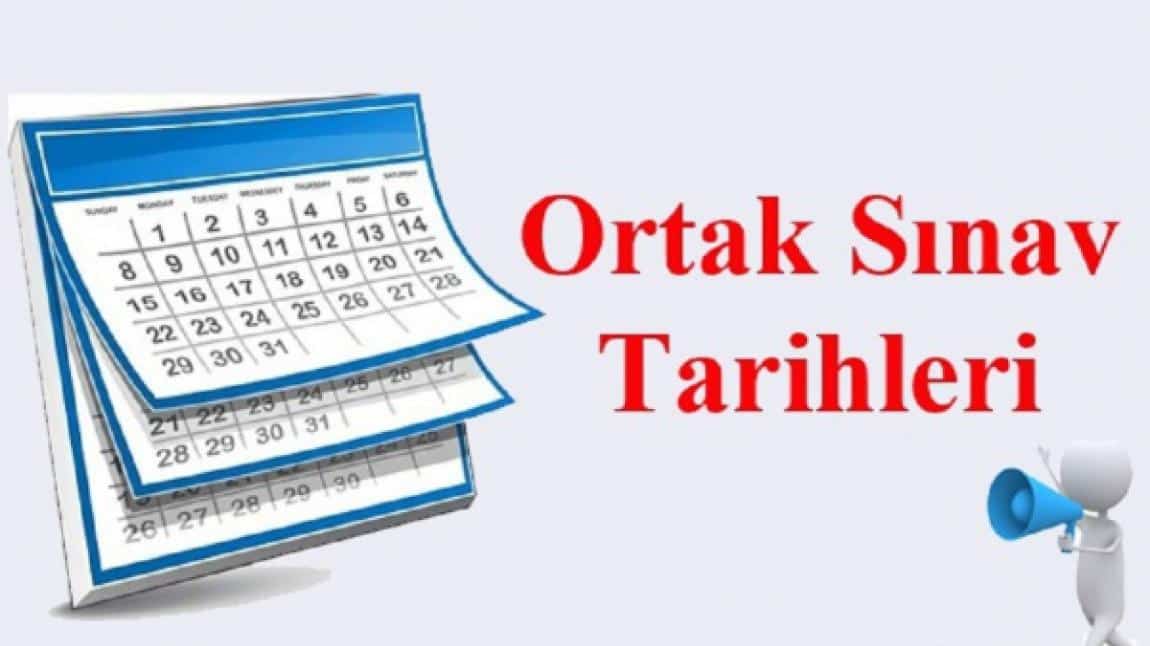 2025-2026 Eğitim Öğretim Yılı 1. Ortak Sınav Takvimi